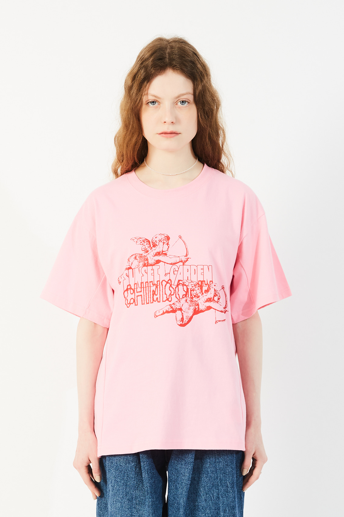 TWO ANGELS T SHIRT (PINK)